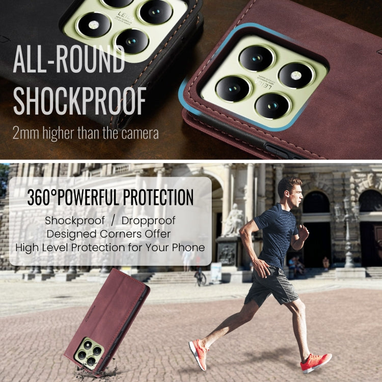 For Xiaomi 14T CaseMe 013 Multifunctional Horizontal Flip Leather Phone Case