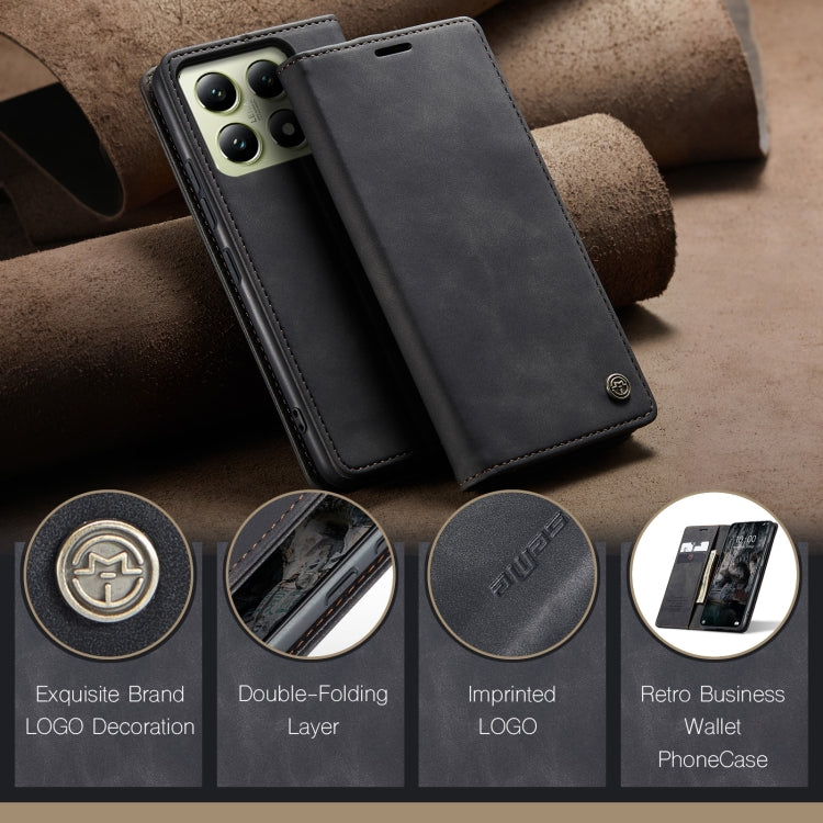 For Xiaomi 14T CaseMe 013 Multifunctional Horizontal Flip Leather Phone Case