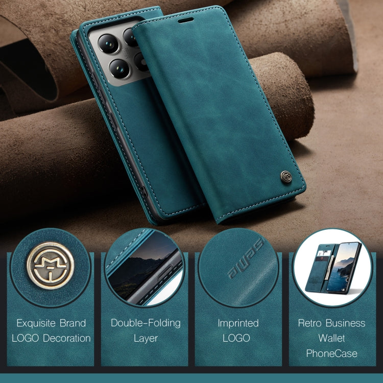 For Xiaomi 14T Pro CaseMe 013 Multifunctional Horizontal Flip Leather Phone Case