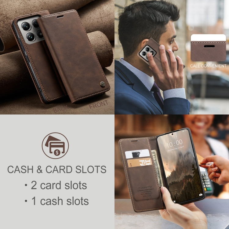 For Xiaomi 14T Pro CaseMe 013 Multifunctional Horizontal Flip Leather Phone Case