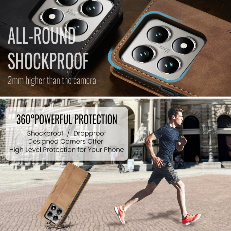 For Xiaomi 14T Pro CaseMe 013 Multifunctional Horizontal Flip Leather Phone Case