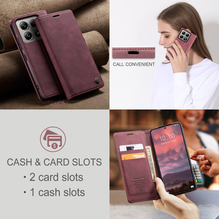 For Xiaomi 14T Pro CaseMe 013 Multifunctional Horizontal Flip Leather Phone Case