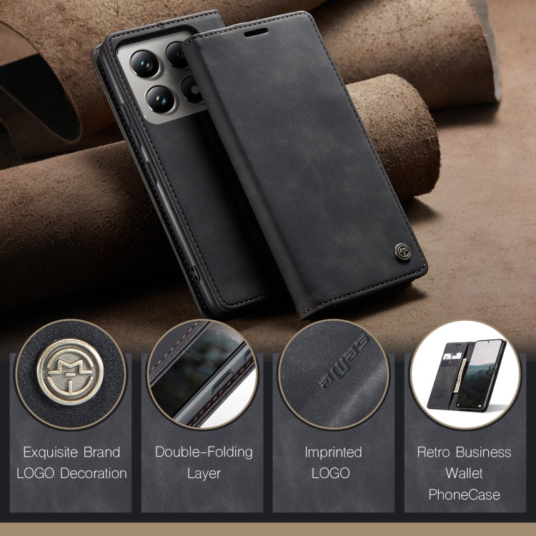 For Xiaomi 14T Pro CaseMe 013 Multifunctional Horizontal Flip Leather Phone Case