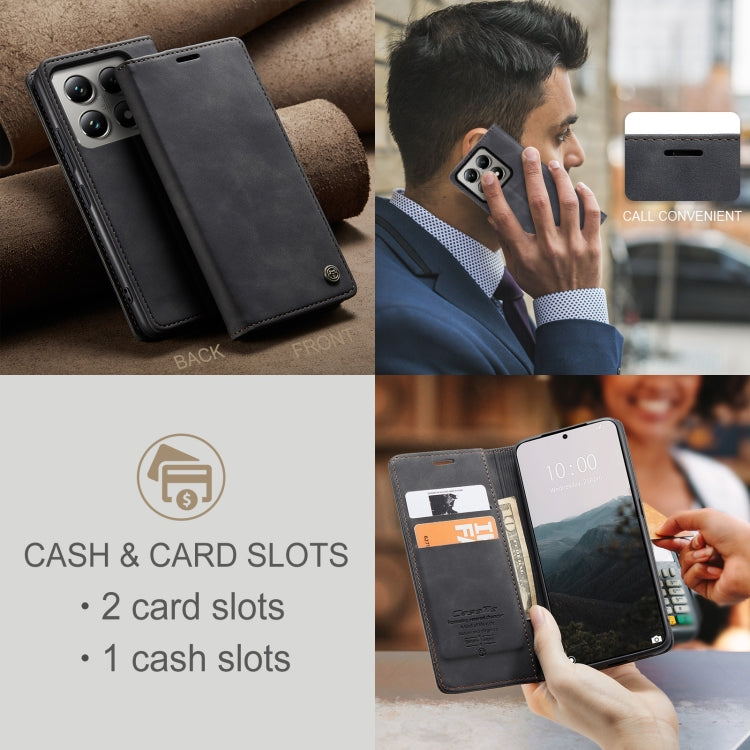 For Xiaomi 14T Pro CaseMe 013 Multifunctional Horizontal Flip Leather Phone Case