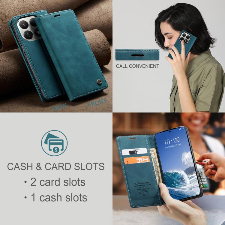 For Xiaomi 15T CaseMe 013 Multifunctional Horizontal Flip Leather Phone Case