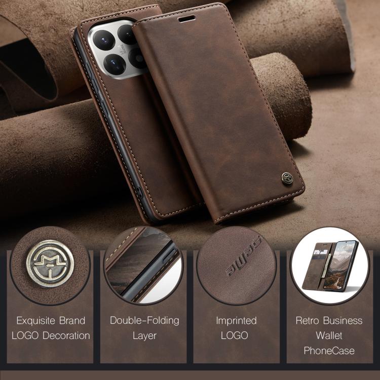 For Xiaomi 15T CaseMe 013 Multifunctional Horizontal Flip Leather Phone Case