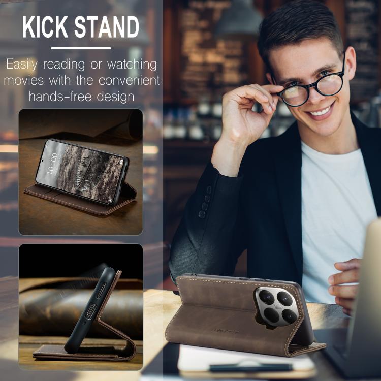 For Xiaomi 15T Pro CaseMe 013 Multifunctional Horizontal Flip Leather Phone Case