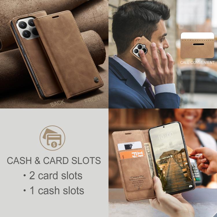 For Xiaomi 15T Pro CaseMe 013 Multifunctional Horizontal Flip Leather Phone Case