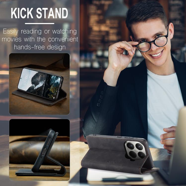 For Xiaomi 15T Pro CaseMe 013 Multifunctional Horizontal Flip Leather Phone Case