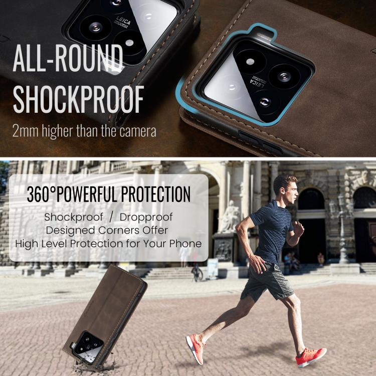 For Xiaomi 15 CaseMe 013 Multifunctional Horizontal Flip Leather Phone Case