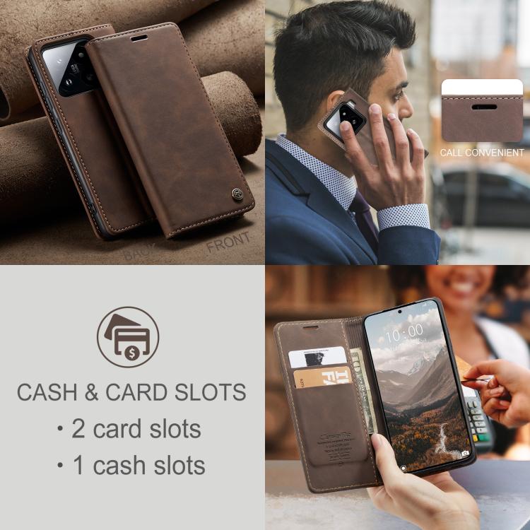 For Xiaomi 15 CaseMe 013 Multifunctional Horizontal Flip Leather Phone Case