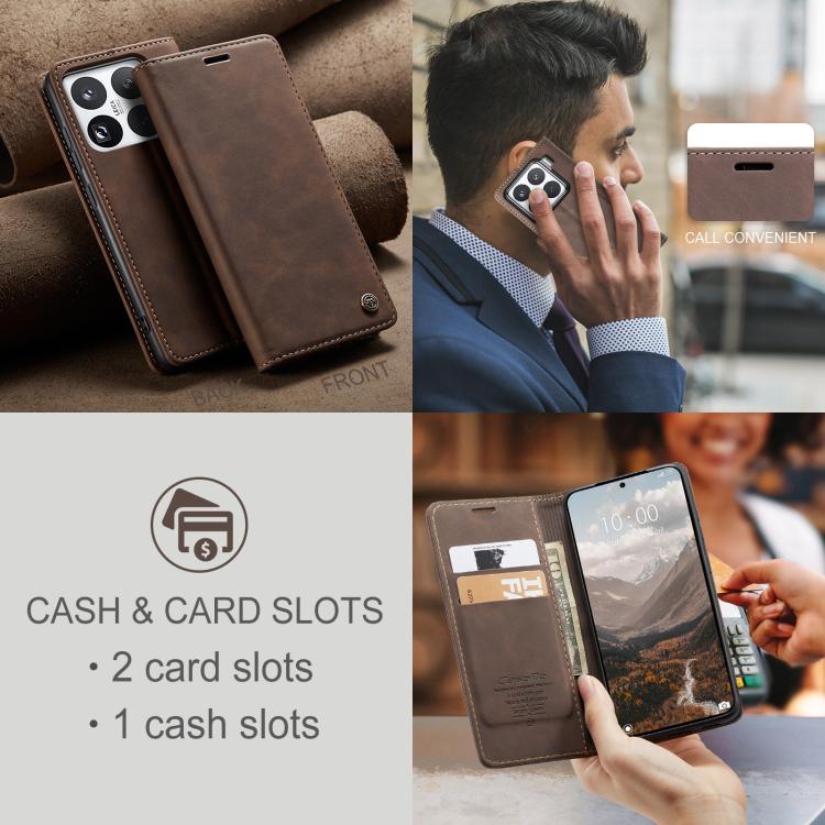 For Xiaomi 15 Pro CaseMe 013 Multifunctional Horizontal Flip Leather Phone Case