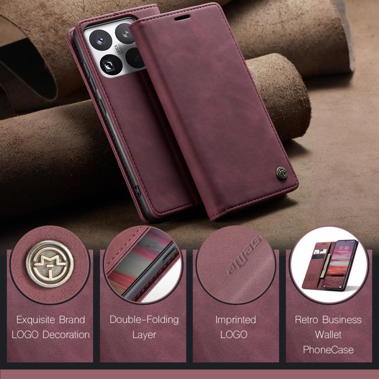 For Xiaomi 15 Pro CaseMe 013 Multifunctional Horizontal Flip Leather Phone Case