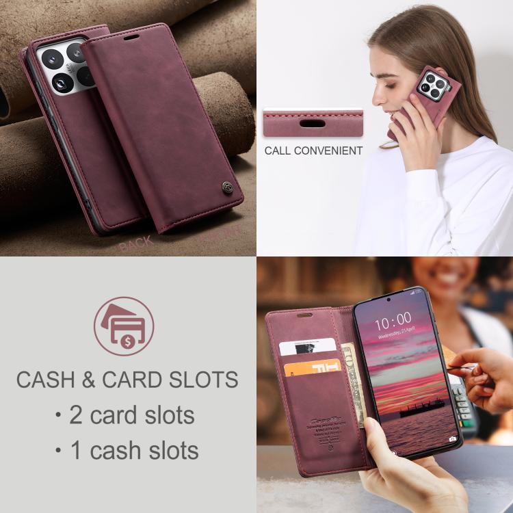 For Xiaomi 15 Pro CaseMe 013 Multifunctional Horizontal Flip Leather Phone Case