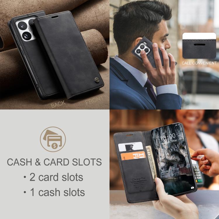 For Xiaomi 15 Pro CaseMe 013 Multifunctional Horizontal Flip Leather Phone Case