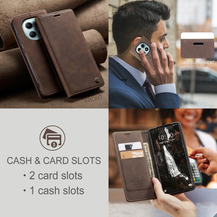 For Redmi Note 15 4G / 5G Global 164mm CaseMe 013 Multifunctional Horizontal Flip Leather Phone Case
