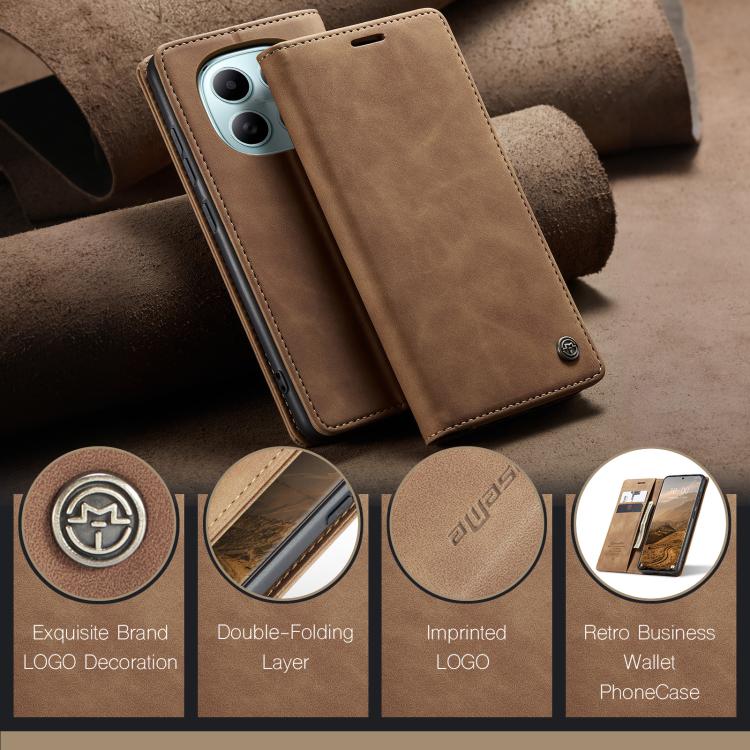 For Redmi Note 15 4G / 5G Global 164mm CaseMe 013 Multifunctional Horizontal Flip Leather Phone Case