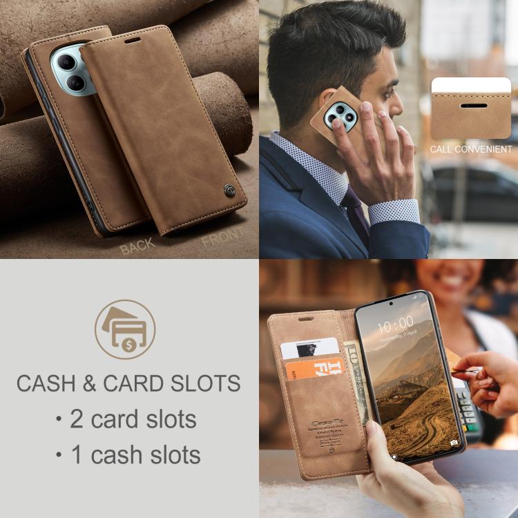 For Redmi Note 15 4G / 5G Global 164mm CaseMe 013 Multifunctional Horizontal Flip Leather Phone Case
