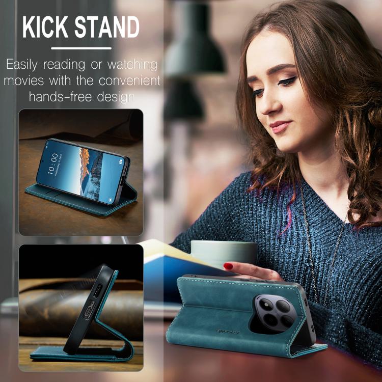 For Redmi Note 15 Pro 4G Global 163.2mm CaseMe 013 Multifunctional Horizontal Flip Leather Phone Case