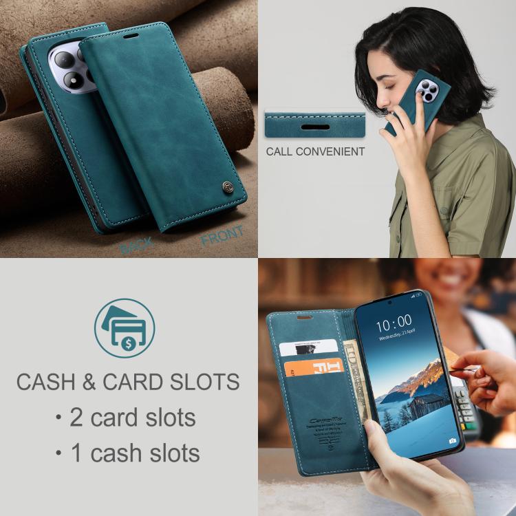 For Redmi Note 15 Pro 4G Global 163.2mm CaseMe 013 Multifunctional Horizontal Flip Leather Phone Case