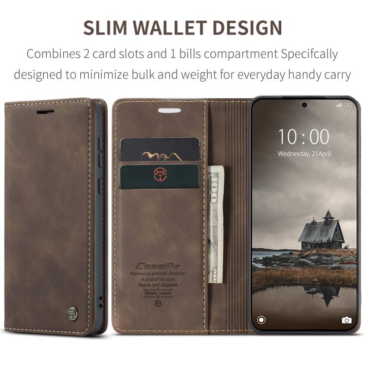 For Redmi Note 15 Pro 4G Global 163.2mm CaseMe 013 Multifunctional Horizontal Flip Leather Phone Case