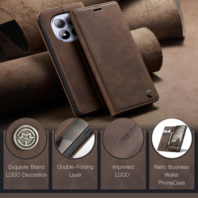 For Redmi Note 15 Pro 4G Global 163.2mm CaseMe 013 Multifunctional Horizontal Flip Leather Phone Case