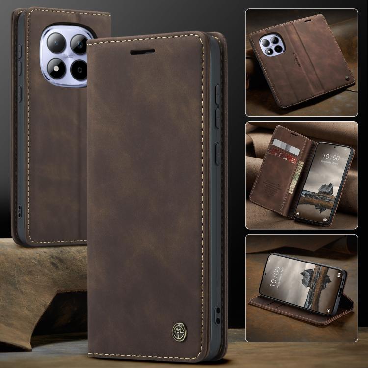 For Redmi Note 15 Pro 4G Global 163.2mm CaseMe 013 Multifunctional Horizontal Flip Leather Phone Case