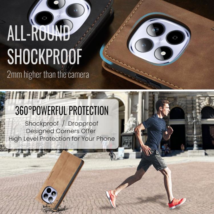 For Redmi Note 15 Pro 4G Global 163.2mm CaseMe 013 Multifunctional Horizontal Flip Leather Phone Case