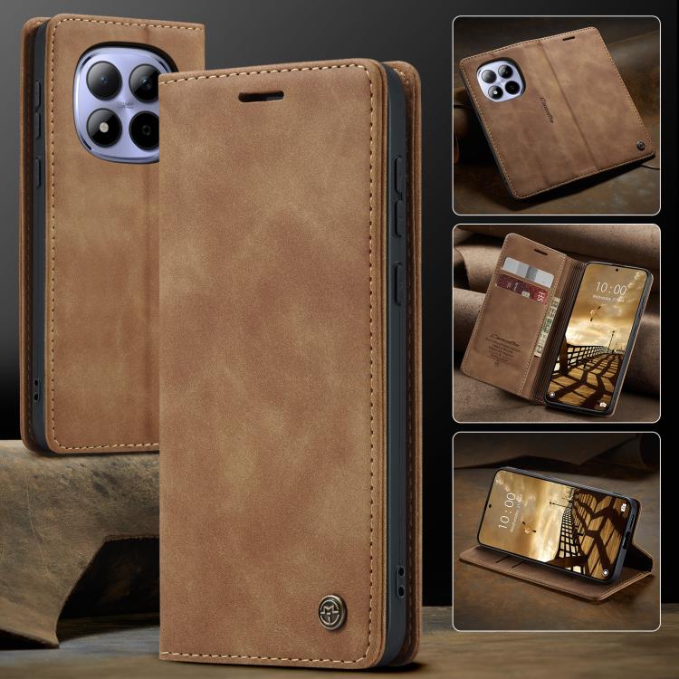 For Redmi Note 15 Pro 4G Global 163.2mm CaseMe 013 Multifunctional Horizontal Flip Leather Phone Case