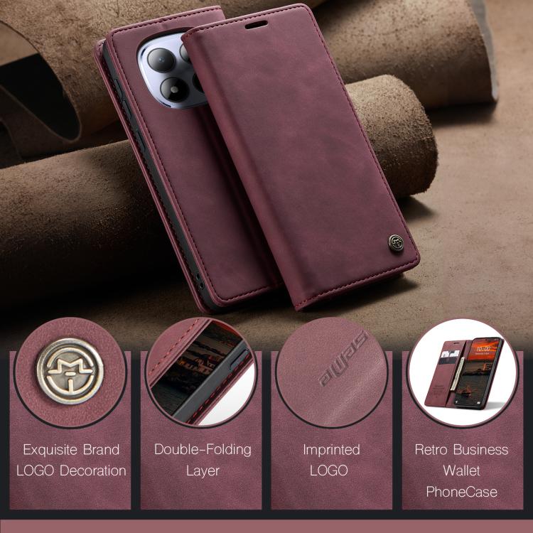 For Redmi Note 15 Pro 4G Global 163.2mm CaseMe 013 Multifunctional Horizontal Flip Leather Phone Case
