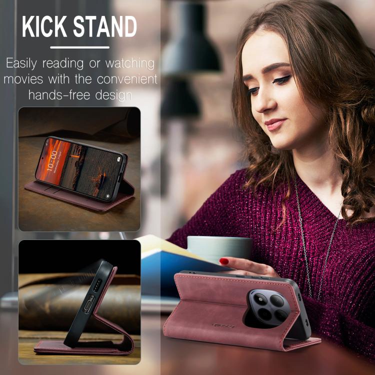 For Redmi Note 15 Pro 4G Global 163.2mm CaseMe 013 Multifunctional Horizontal Flip Leather Phone Case