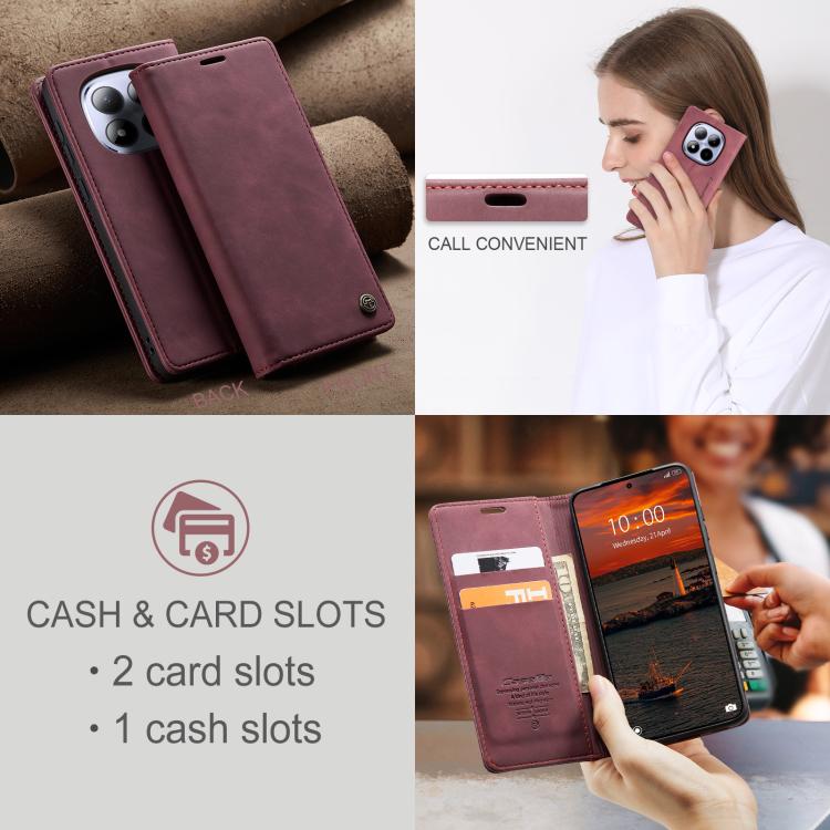 For Redmi Note 15 Pro 4G Global 163.2mm CaseMe 013 Multifunctional Horizontal Flip Leather Phone Case