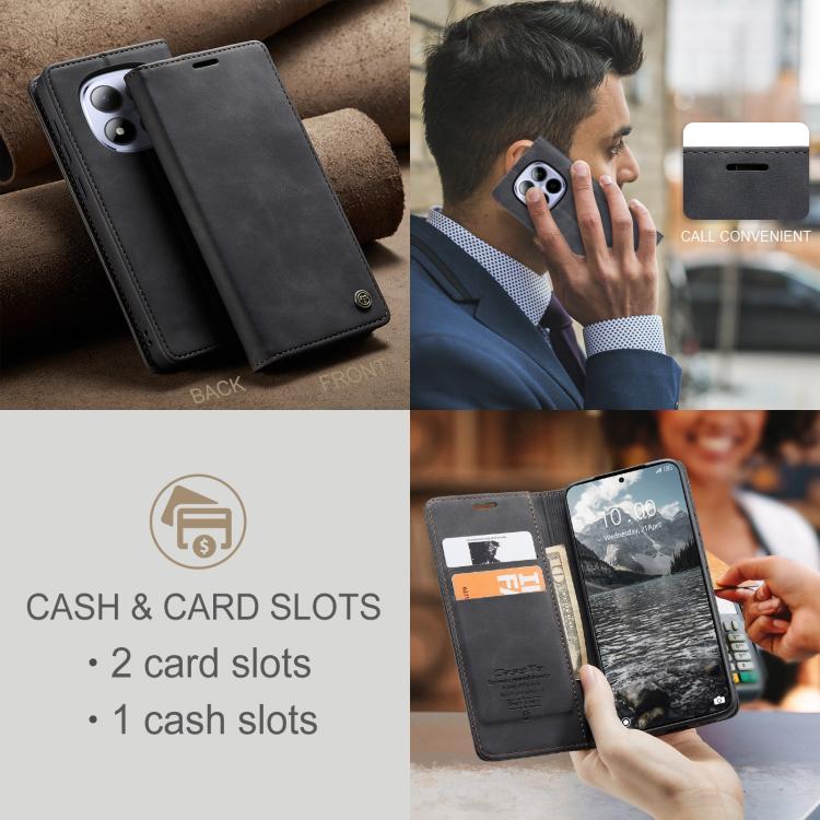 For Redmi Note 15 Pro 4G Global 163.2mm CaseMe 013 Multifunctional Horizontal Flip Leather Phone Case
