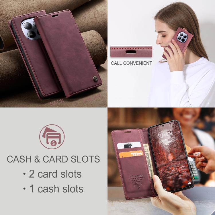 For Redmi Note 15 Pro 5G Global 163.6mm CaseMe 013 Multifunctional Horizontal Flip Leather Phone Case