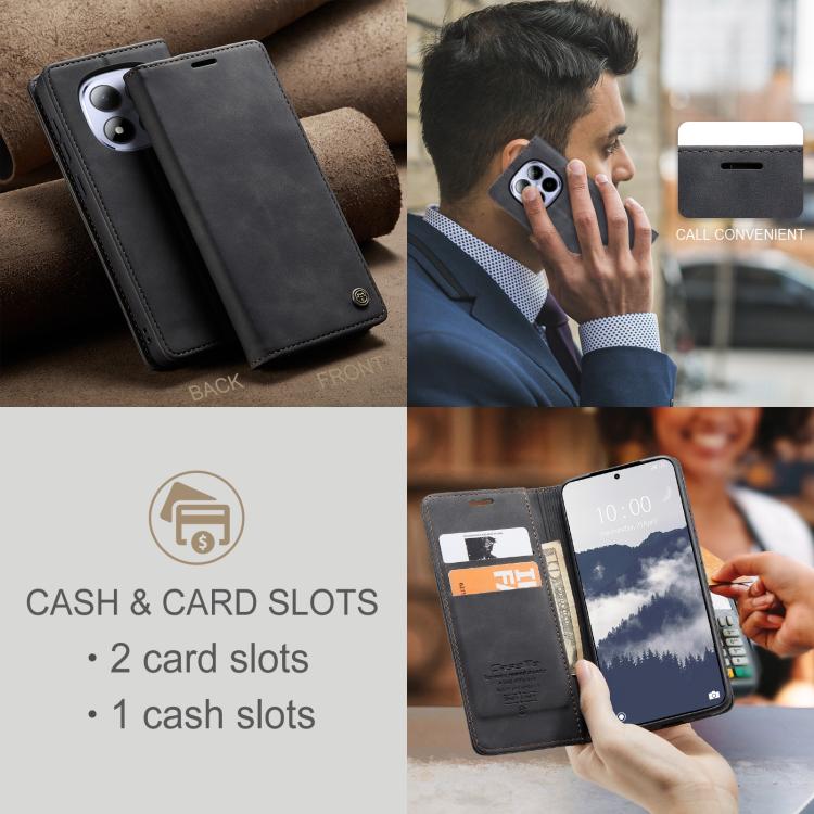 For Redmi Note 15 Pro 5G Global 163.6mm CaseMe 013 Multifunctional Horizontal Flip Leather Phone Case