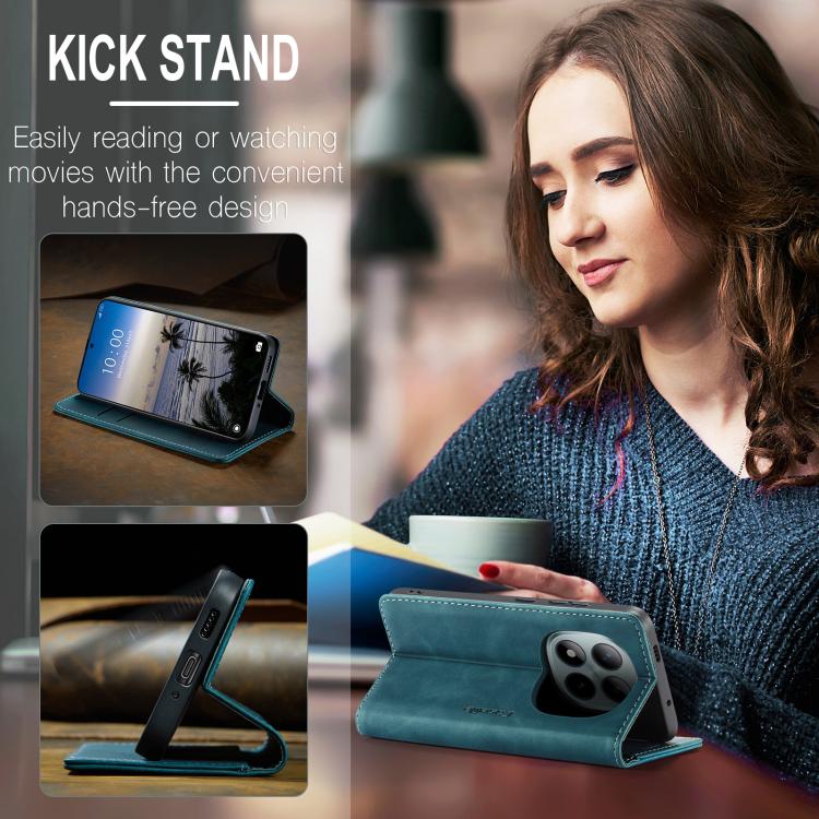 For Redmi Note 15 Pro+ 5G Global 163.3mm CaseMe 013 Multifunctional Horizontal Flip Leather Phone Case