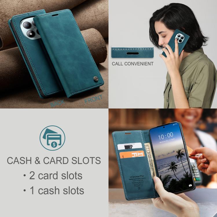 For Redmi Note 15 Pro+ 5G Global 163.3mm CaseMe 013 Multifunctional Horizontal Flip Leather Phone Case