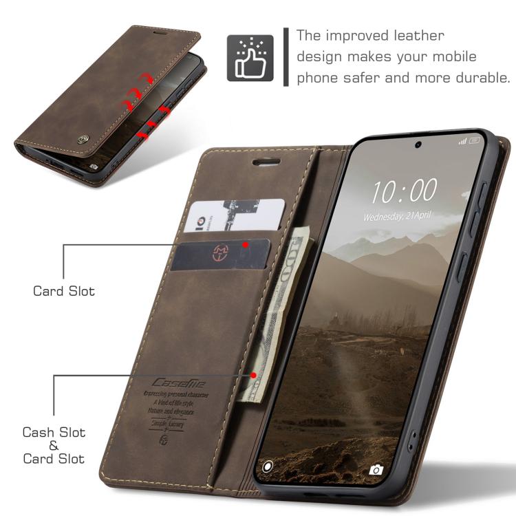 For Redmi Note 15 Pro+ 5G Global 163.3mm CaseMe 013 Multifunctional Horizontal Flip Leather Phone Case