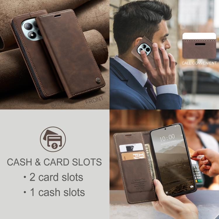 For Redmi Note 15 Pro+ 5G Global 163.3mm CaseMe 013 Multifunctional Horizontal Flip Leather Phone Case