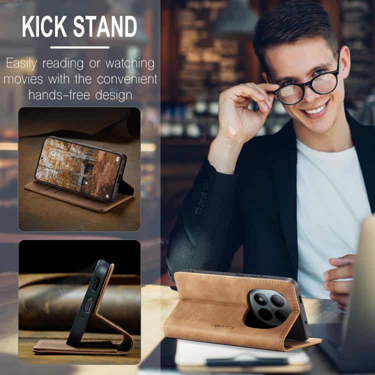 For Redmi Note 15 Pro+ 5G Global 163.3mm CaseMe 013 Multifunctional Horizontal Flip Leather Phone Case