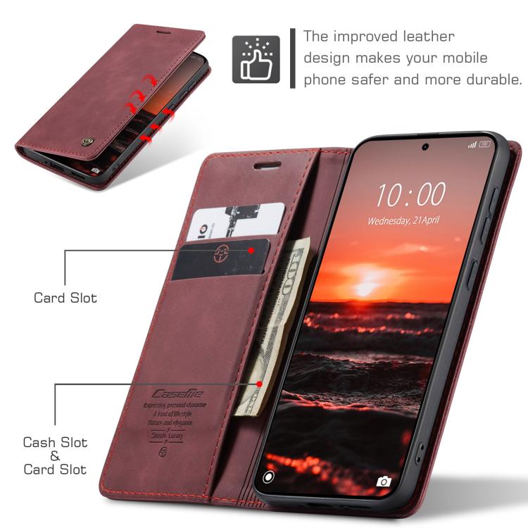 For Redmi Note 15 Pro+ 5G Global 163.3mm CaseMe 013 Multifunctional Horizontal Flip Leather Phone Case