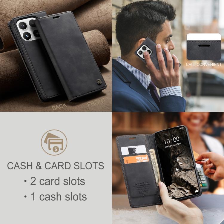 For Xiaomi 17 CaseMe 013 Multifunctional Horizontal Flip Leather Phone Case