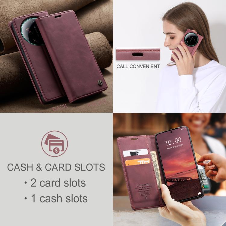 For Xiaomi 17 Ultra CaseMe 013 Multifunctional Horizontal Flip Leather Phone Case
