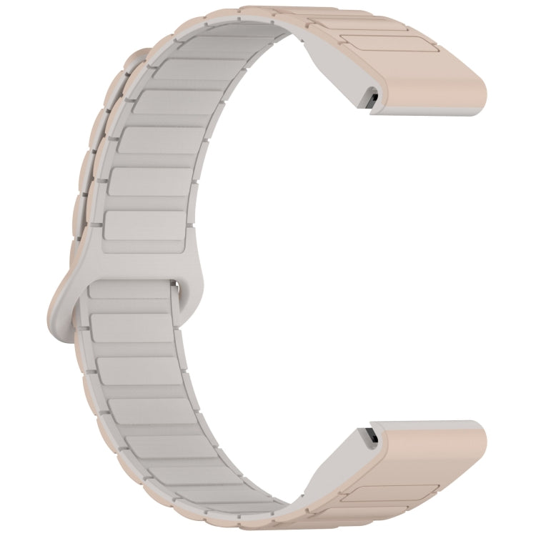 For Garmin Fenix 8 51mm Dual Color Magnetic Buckle 26mm Quick Release Silicone Watch Band