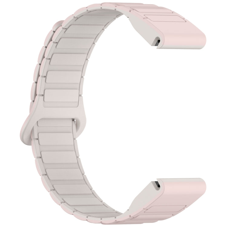 For Garmin Fenix 8 47mm Dual Color Magnetic Buckle 22mm Quick Release Silicone Watch Band