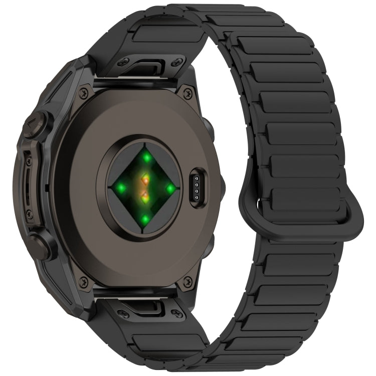 For Garmin Fenix 8 43mm Dual Color Magnetic Buckle 20mm Quick Release Silicone Watch Band