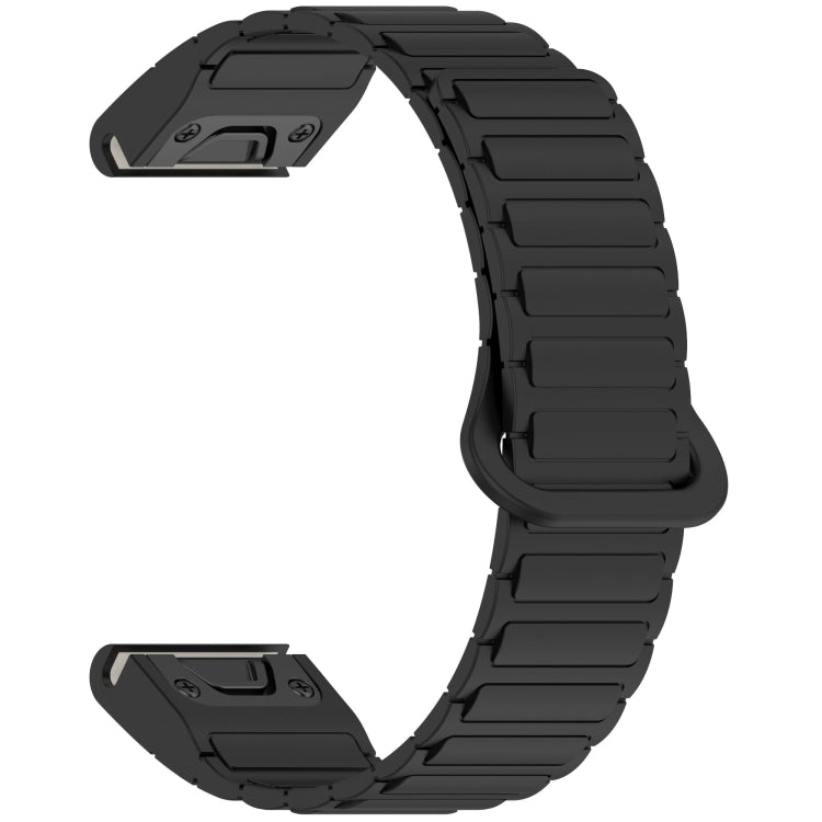 For Garmin Fenix 8 43mm Dual Color Magnetic Buckle 20mm Quick Release Silicone Watch Band
