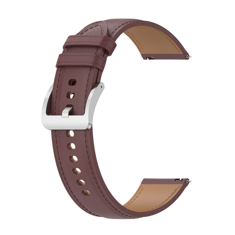 For Honor Watch 4 Pro Stainless Steel Quick Release Buckle 22mm Genuine Leather Watch Band