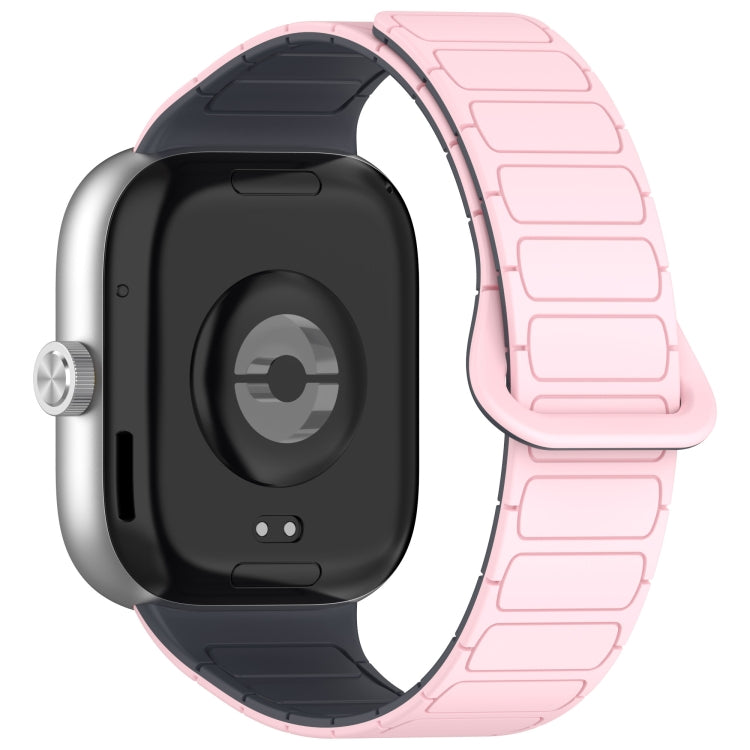For Xiaomi Band 10 Pro / 9 Pro / Redmi Watch 6 Dual Color Strong Magnetic Buckle Silicone Watch Band