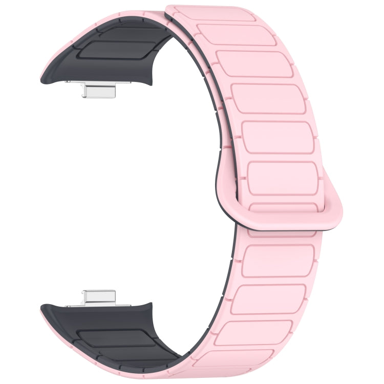 For Xiaomi Band 10 Pro / 9 Pro / Redmi Watch 6 Dual Color Strong Magnetic Buckle Silicone Watch Band